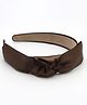 Milyra Knot Detailed Solid Hair Band - Brown