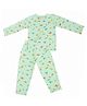 BABY CLOSET Knitted Knit Full Sleeves Aeroplanes Printed Coordinating Winter Night Suit Set - Green