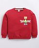 Kidcity Cotton  Knit Full Sleeves Bea Rae Text Printed Light Winter Sweatshirt - Maroon