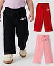 Babyhug Single Jersey Knit Full Length Lounge Pants with City Print Pack of 3 - Multicolor