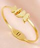 TEULRIP Anti Tarnish Stainless Steel Butterfly Bangle Bracelet 20g-Golden