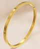 TEULRIP Anti Tarnish Stainless Steel High Polish Bangle Bracelet 13.8g-Golden
