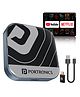 Portronics Tune Plus, 2-in-1 CarPlay & Android Auto Adapter with Inbuilt YouTube, Netflix, Converts Wired to Wireless, 3GB RAM   32GB ROM, Plug andPlay, USB-A & Type-C Compatible