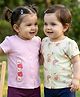 Babyoye 100% Cotton Knit Half Sleeves Rainbow Printed Jhablas With Eco Jiva Finish Pack Of 2 - Multicolour