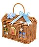 Little Surprise Box, 15 pcs Blessed Home cane basket Newborn Hamper/Gift Box for Baby Boy, 0-6 months-Blue