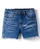 Pine Kids Denim Woven Washed  Shorts - Blue