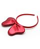 Aabacus Christmas Theme Bow Applique Detailed Hair Band - Red
