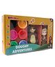 Masha & The Bear Doughy Adventure Play Set with Colouring Books - Height 32 cm (Colour May vary)