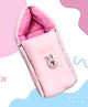 BUBZII Baby Velvet Sleeping Bag Soft, Safe & Cozy Sleep Haven for New borns (0 to 12 Months) Charming Pink