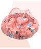 BUBZII 3 in 1 Round Baby Bed with Mosquito Net Soft, Safe & Cozy Sleep Pod for New borns (0to12 Months) Charming Pink Finish