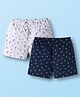 Pine Kids Cambric Woven Boxers With Tropical Theme Print Pack Of 2 - Colour May Vary