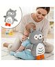 Baby Safety Head Protector Owl Shape Cushion Backpack for Crawling Babies Adjustable Fit & Soft Head Support