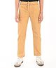 Zion Cotton Lycra Woven Solid Pant - Khaki