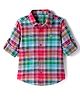 UCB Cotton Woven Full Sleeves Shirt With Checks - Red