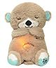 UNIQUEBUYIN  Baby Sound Light Bear Soothe Breathing, Sensory Music Lights Rhythmic Motion Musical for Children to Relax Best Gift Relaxing Sleep Companion (Assorted Color)- Height 25 cm