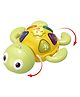UNIQUEBUYIN Bump and Go Tortoise Toy With Light And Music Assorted colors.