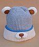 DukieKooky Tere Wool Bear Ears Embellished Cap - Grey - Circumference 42 Cm