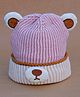 DukieKooky Tere Wool Bear Ears Embellished Cap - Pink - Circumference 42 Cm