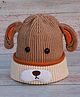 DukieKooky Tere Wool Dog Designed Bucket Hat - Brown - Circumference - 36 Cms