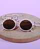 DukieKooky Floral Designed Round Sunglasses With UV Protection Lens - Pink