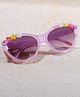 DukieKooky Floral Applique Detailed Cat Eye Sunglasses With Uv Protection Lens - Pink