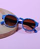 DukieKooky Sea Life Designed UV Protected Round Sunglasses - Blue