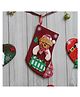 eCraftIndia Red Merry Christmas Stocking, Teddy Bear, Snowflake, Christmas Tree Little Socks | Christmas Decorations and Gifts for Children