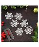 eCraftIndia Winter Season Clear Christmas Snowflakes Christmas Decoration (Pack of 6)