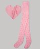 The Sandbox Clothing Co Knit Self Thread Work Embroidered  Stockings - Pink