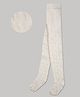 The Sandbox Clothing Co Knit Self Thread Work Embroidered  Stockings - Off White