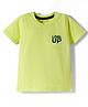 Kookie Kids Single Jersey Knit Half Sleeves T-Shirt With HD Print - Limegreen