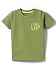 Kookie Kids Single Jersey Knit Half Sleeves T-Shirt With HD Print - Olive Green