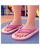Toothless Tropical Parrot Designed Flip Flops - Light Pink