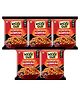 Wickedgud Fiery 2x Spicy Instant Korean Noodle with Goodness of Whole Wheat- No Maida, Palm Oil 67 g (Pack of 5)
