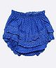 Superminis Cotton Knit Polka Dots Printed Frill Detailed Panty - Blue
