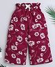 The Magic Wand Woven Floral Printed Palazzo - Maroon