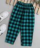 The Magic Wand Woven Checked Pant - Green
