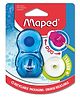 Maped Loopy Duo 2 in 1 Sharpener & Eraser In Assorted -  Blue Green & Pink