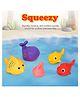 Ratnas Non Toxic & Safe Bath Toy with Aqua Animal  Squeezy Pack of 5 - Multicolor