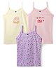 Simply Sinker Knit Sleeveless Slips With Bunny Print Pack Of 3 - Pink Lavender & Lemon