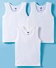 Simply Sinker Knit Sleeveless Solid Colour Vests - White