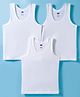Simply Sinker Knit Sleeveless Solid Colour Vests - White