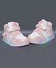 NEW STEPS Butterfly Applique Detailed LED Velcro Closure Shoes - Pink