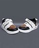 NEW STEPS Colour Blocked Jordy Text Printed Velcro Closure Sneakers - White