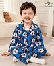 Babyhug Disney Single Jersey Knit Full Sleeves Co-ord Night Suit With Mickey Mouse Print - Blue