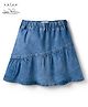 Arias Denim Woven Knee Length Skirts - Blue