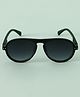 Pine Kids Solid Round Sunglasses - Black