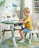 Babyhug Smart Learner Kids Study Table & Chair - Green| for 37 Years Kids| Sturdy & Durable Material| Study Art & Craft, Activity Table| Easy-Clean Surface| Plug & Play Assembly
