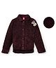 Sportking Knit Full Sleeves Sequins Embellished Bow Applique Detailed Light Winter Shacket - Wine