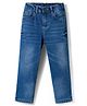 Primo Gino Woven Full Length Washed Comfort Fit Jeans - Blue